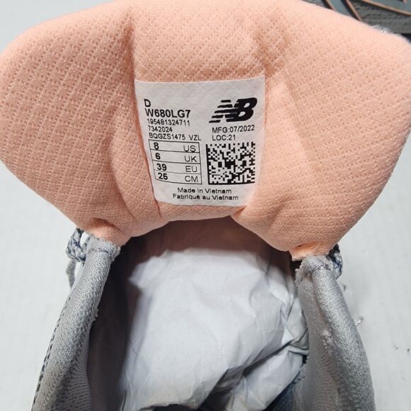 New Balance W680LG7 Women Running Shoes Gray Size 8 - Picture 3 of 14